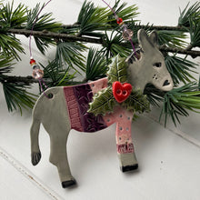 Load image into Gallery viewer, Festive Donkey in a Jumper
