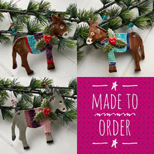 Load image into Gallery viewer, Festive Donkey in a Jumper
