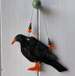 Floral Festive Chough - Made to order