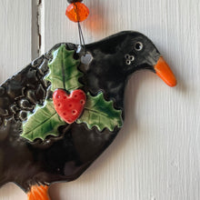 Load image into Gallery viewer, Floral Festive Chough - Made to order
