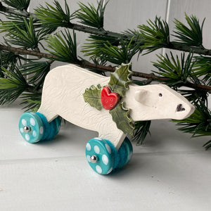 Polar Bear on Wheels