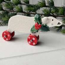 Load image into Gallery viewer, Polar Bear on Wheels
