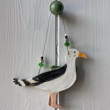 Load image into Gallery viewer, Festive Seagull Decoration - Made to order
