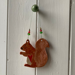 Festive Squirrel Decoration