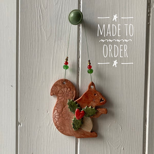 Festive Squirrel Decoration