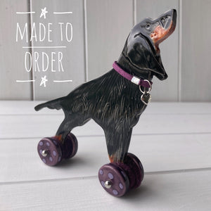 Setter "Woof on Wheels"