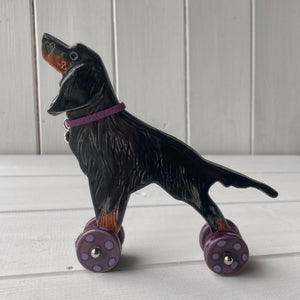 Setter "Woof on Wheels"