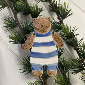 Striped Bear Decoration - Made to Order