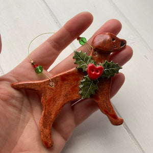 Festive Fox Red Labrador -  Made to Order