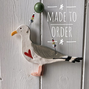 Large Seagull Decoration