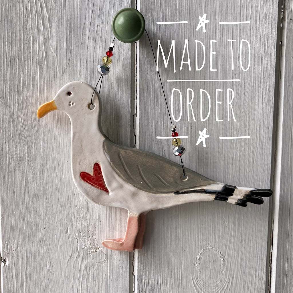 Large Seagull Decoration