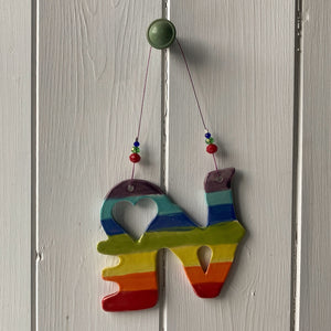 Rainbow LOVE sign