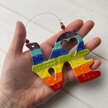 Load image into Gallery viewer, Rainbow LOVE sign
