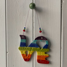 Load image into Gallery viewer, Rainbow LOVE sign
