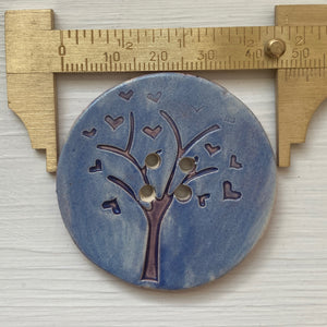 Love Tree Buttons 4.5cm