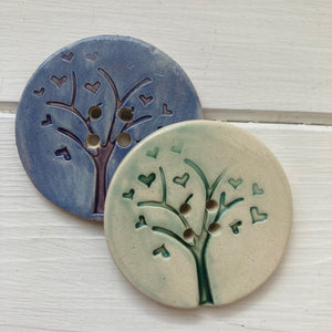 Love Tree Buttons 4.5cm