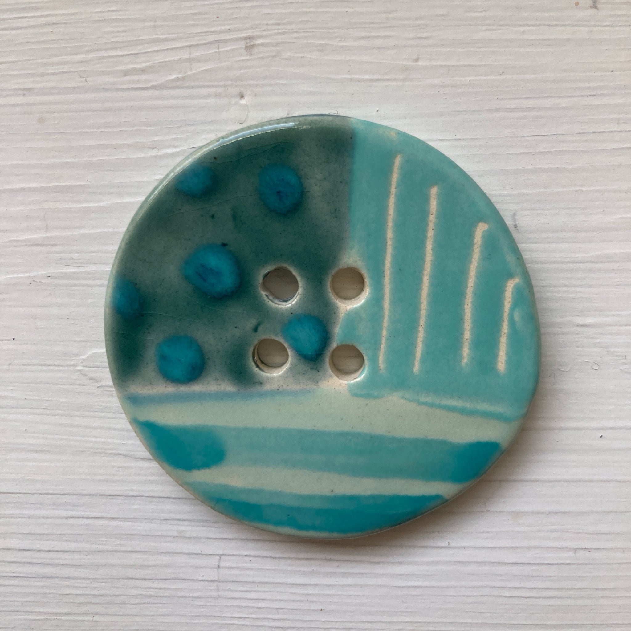Patchwork Polka Dot Buttons 4.5cm - Made to Order – Magpie & Butterfly