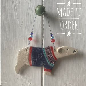 Polar Bear Decoration - Made to Order