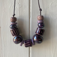 Load image into Gallery viewer, Purple Chunky Beaded Necklace
