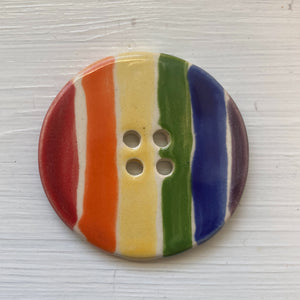 Rainbow large buttons 4.5cm - Made to Order