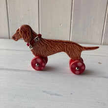 Load image into Gallery viewer, Red Dachshund &quot;Woof on Wheels&quot;
