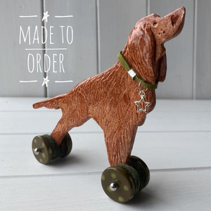 Setter "Woof on Wheels"
