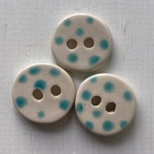 Load image into Gallery viewer, Single Small Spotty Dotty Round Buttons 22mm
