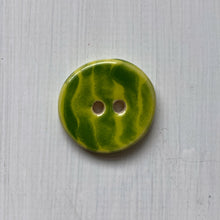 Load image into Gallery viewer, Kiwi &amp; Clover Stripe 3cm Buttons
