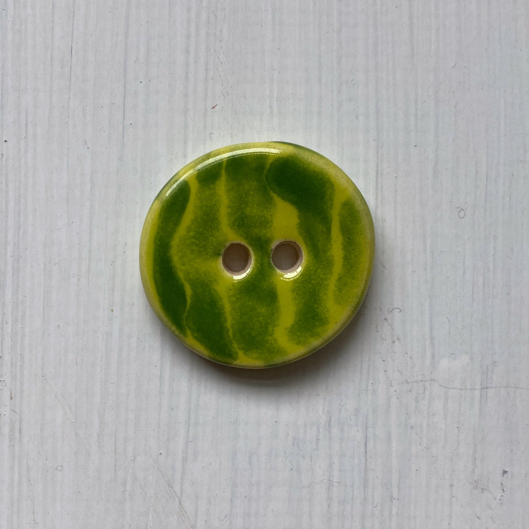 Kiwi & Clover Stripe 3cm Buttons