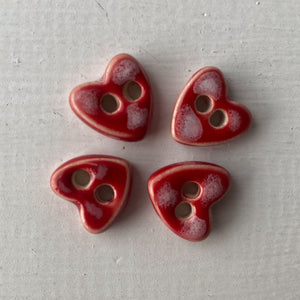 Single Tiny Heart Button 13mm