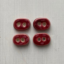 Load image into Gallery viewer, Single Tiny Oval Ceramic Buttons 19mm

