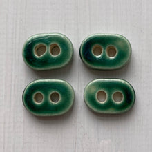 Load image into Gallery viewer, Single Tiny Oval Ceramic Buttons 19mm
