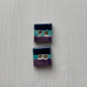 Single Tiny Square Buttons 13mm