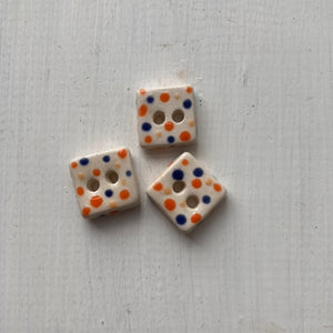 Single Tiny Square Buttons 13mm