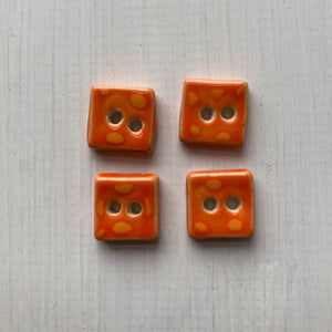 Single Tiny Square Buttons 13mm