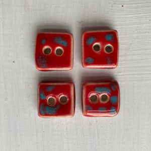 Single Tiny Square Buttons 13mm