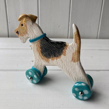 Load image into Gallery viewer, Wire Fox Terrier &quot;Woof on Wheels&quot;
