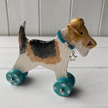 Load image into Gallery viewer, Wire Fox Terrier &quot;Woof on Wheels&quot;
