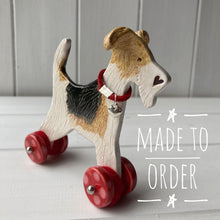 Load image into Gallery viewer, Wire Fox Terrier &quot;Woof on Wheels&quot;
