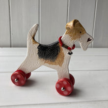 Load image into Gallery viewer, Wire Fox Terrier &quot;Woof on Wheels&quot;
